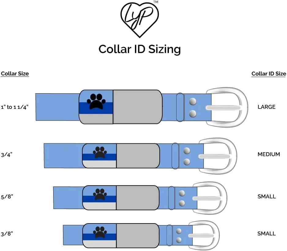 LYP Soundless Slide-On Collar Dog ID Tag - Designer Deep Engraved Silicone  Engraving Will Last - Pet ID Tags, Dog Tags, Cat Tags (Paw - Hot Pink, Large)