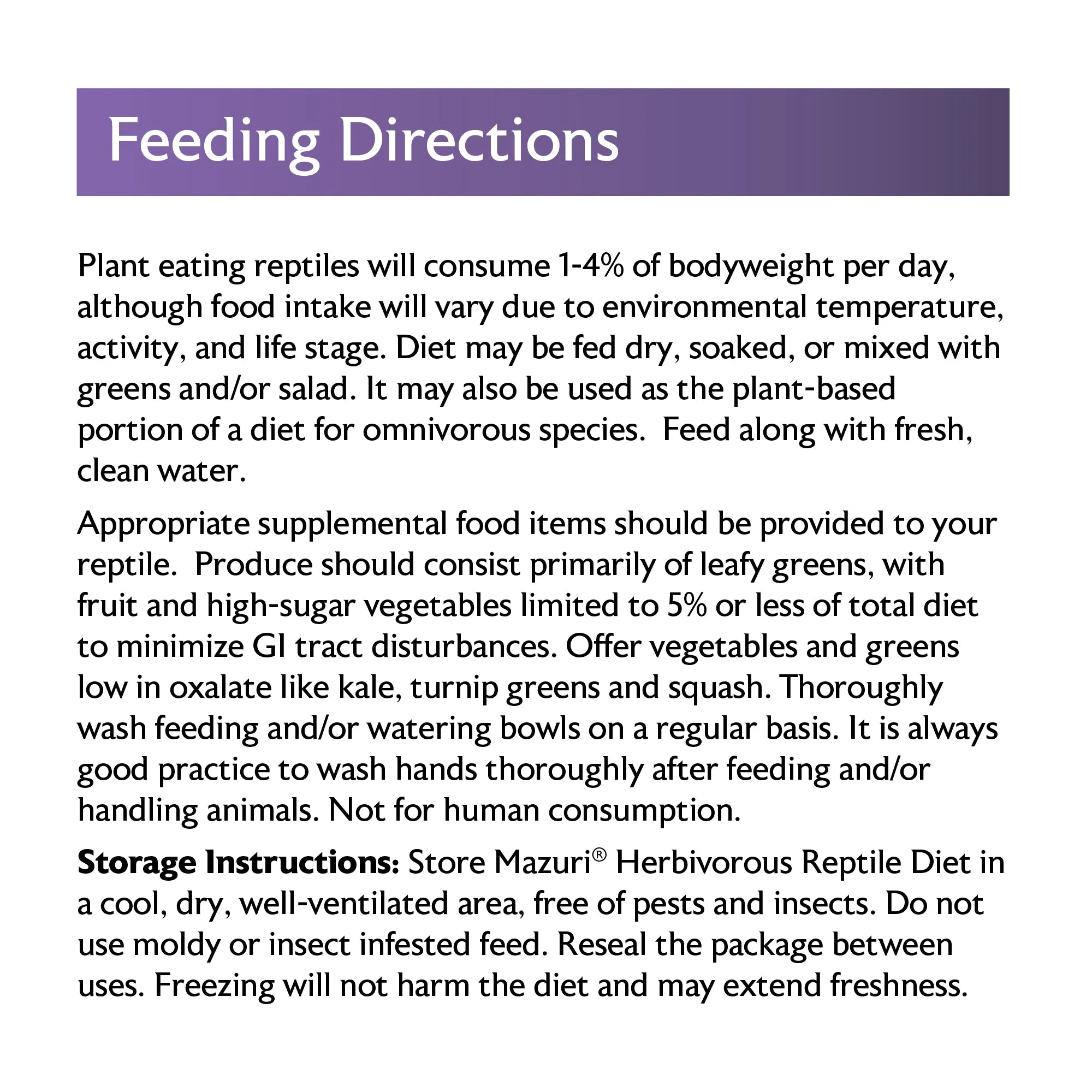 Mazuri® Herbivorous Reptile Diet