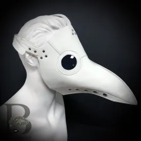 Men's Masks: Plague Doctor Masks - Raven Bird Mask White Masquerade Mask Goggle Eyes