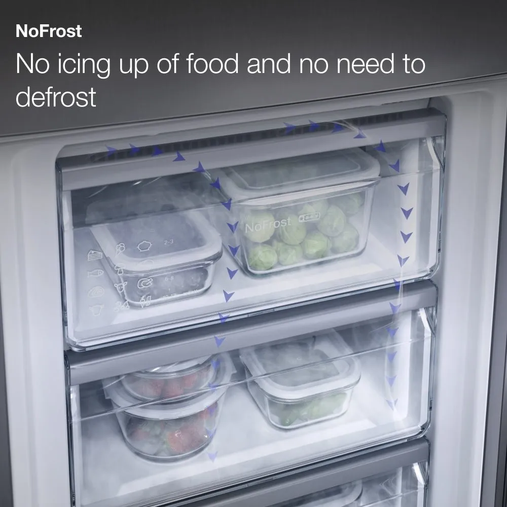 Miele KDN7713E Active 260 Litre Built-In Fridge Freezer Combination with DailyFresh ExtraCool & NoFrost - Sliding Door Connection