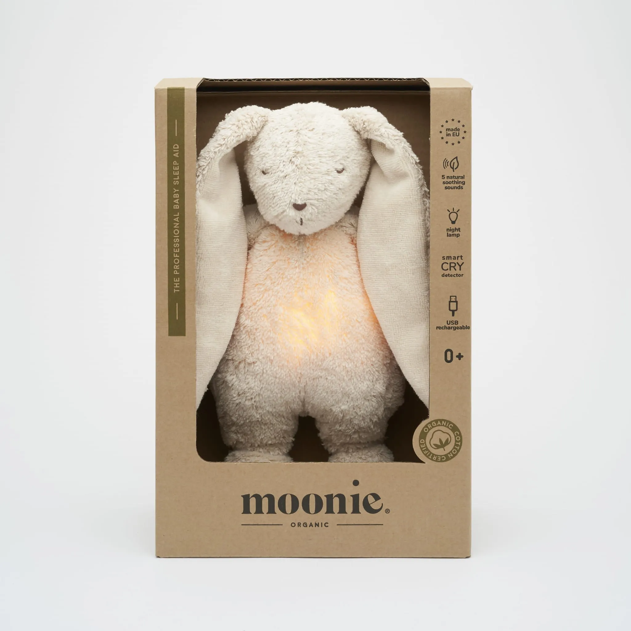 Moonie Bunny Sand Nature - The Organic Humming Bunny with Lamp