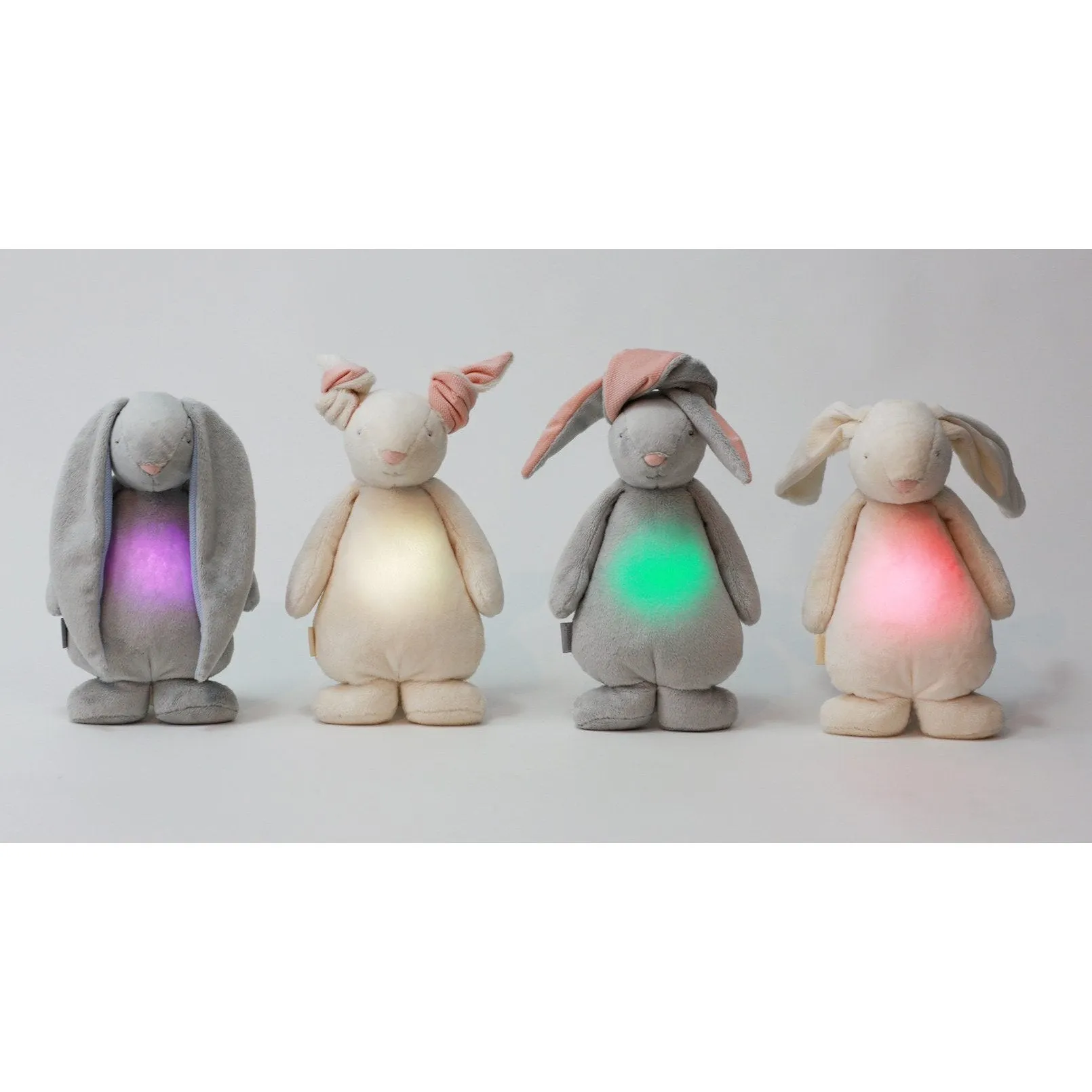 Moonie Grey/Pink Cloud Sound And Light Rabbit