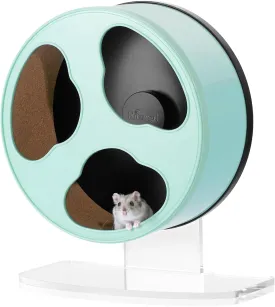 Niteangel Quiet Hamster Exercise Wheel - Clouds Series Hamster Running Wheels for Dwarf Syrian Hamsters Gerbils Mice or Other Small Sized Pets