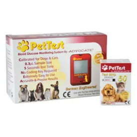 PetTest Meter Kit Combo (Meter and 50 Test Strips)