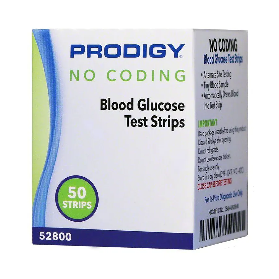 Prodigy VOICE/No Coding Glucose Test Strips - 50 ct.