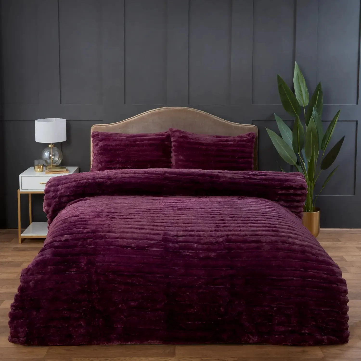 Rabbit Faux Fur Duvet Cover Set