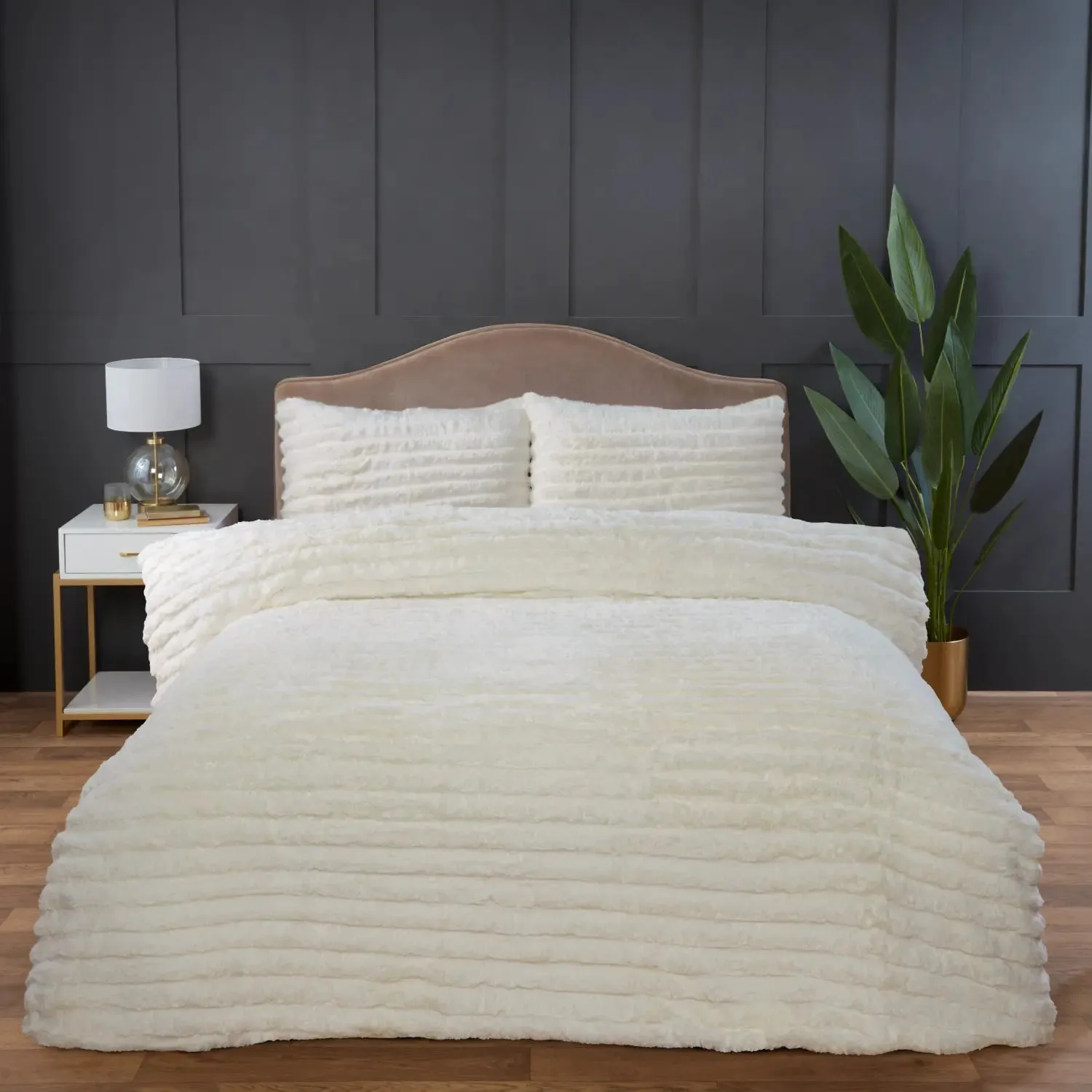 Rabbit Faux Fur Duvet Cover Set