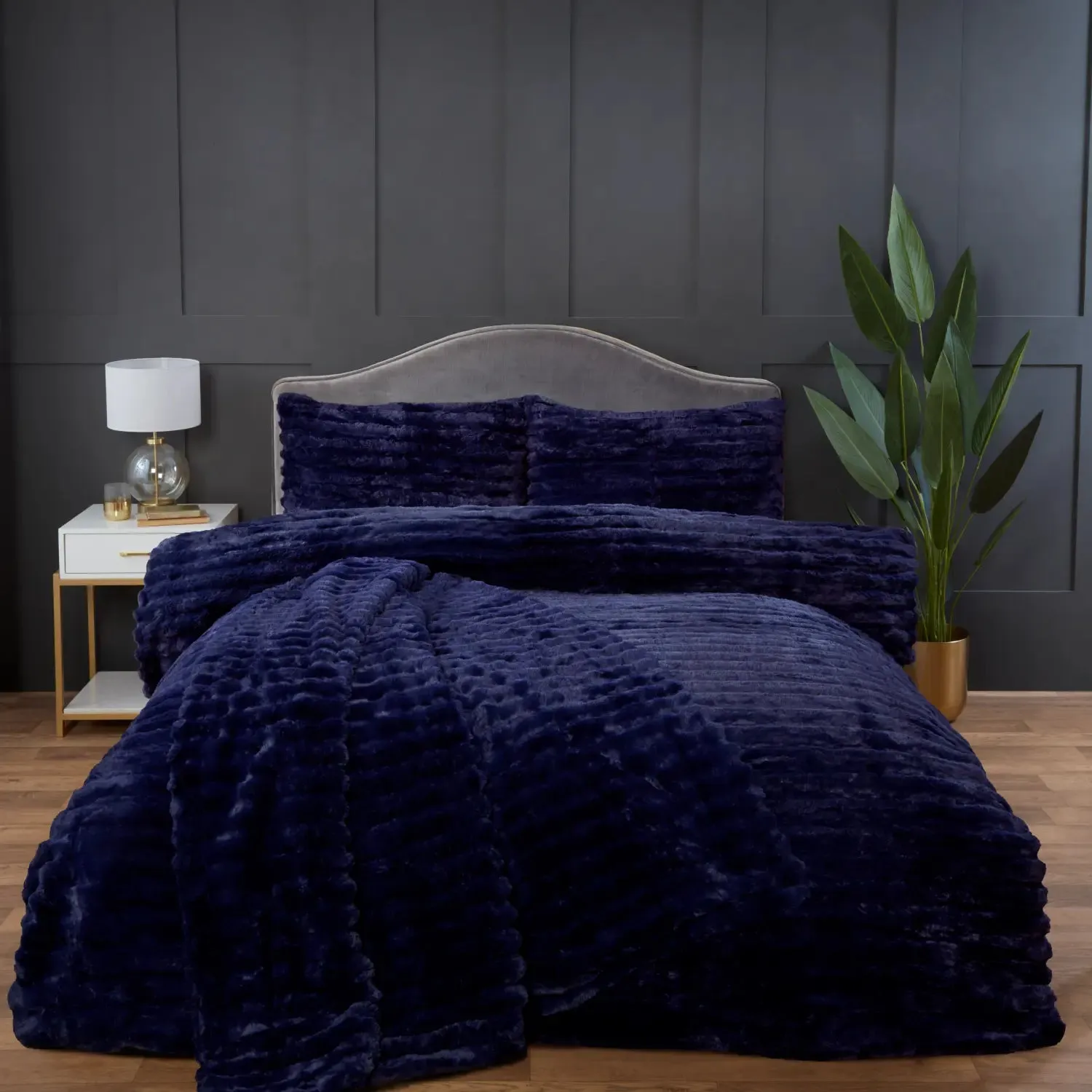 Rabbit Faux Fur Duvet Cover Set