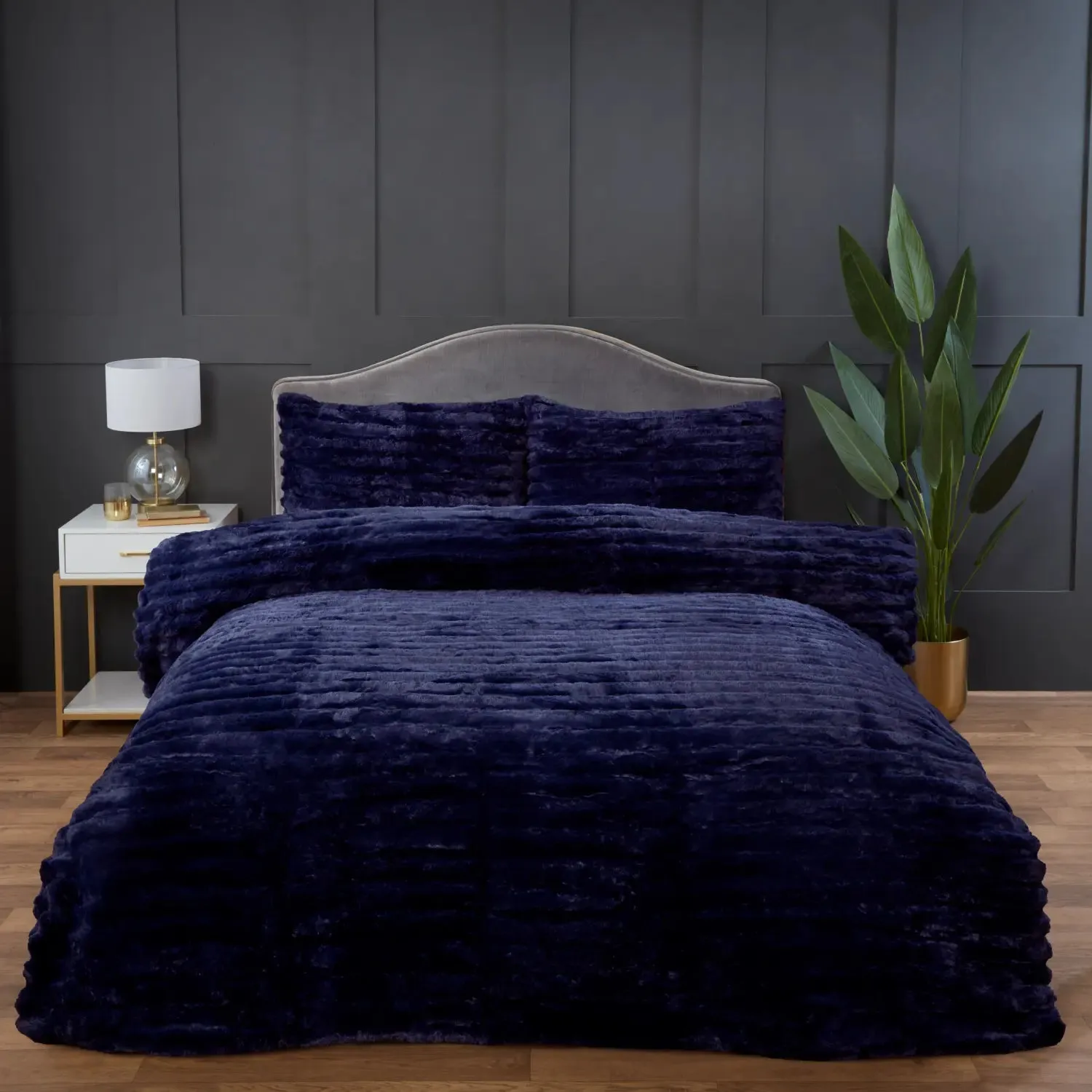Rabbit Faux Fur Duvet Cover Set