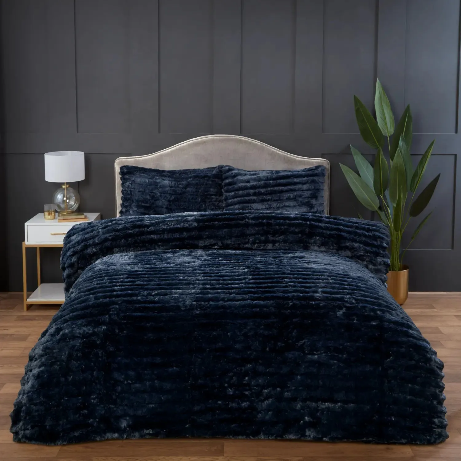 Rabbit Faux Fur Duvet Cover Set