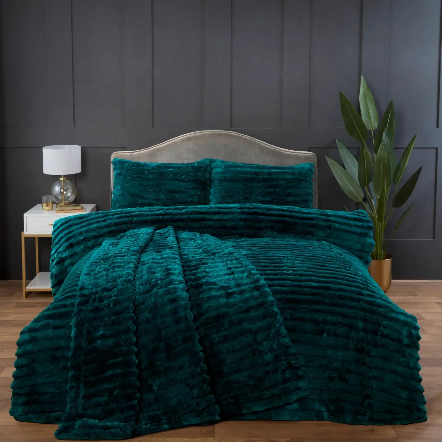 Rabbit Faux Fur Duvet Cover Set