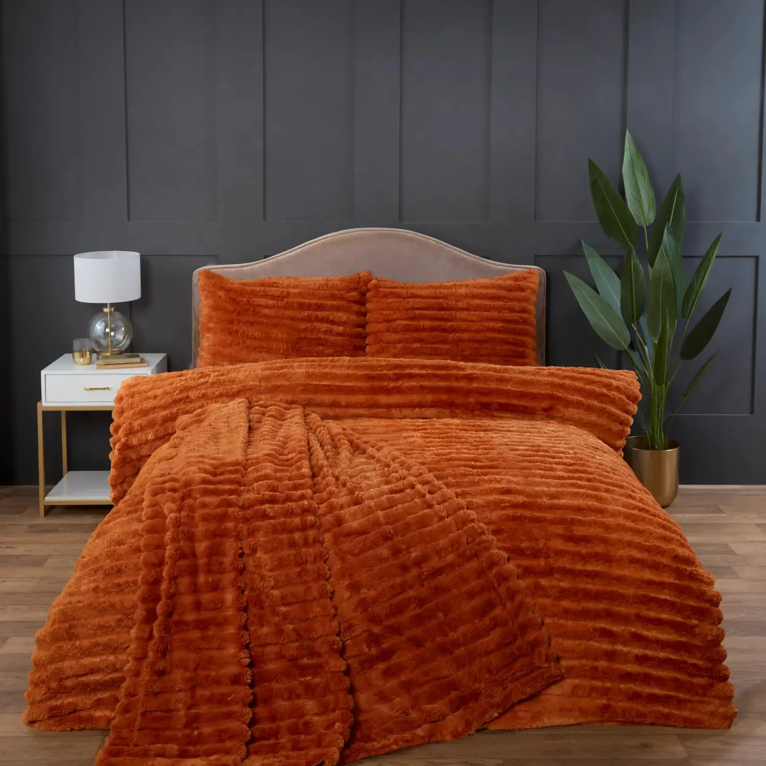 Rabbit Faux Fur Duvet Cover Set