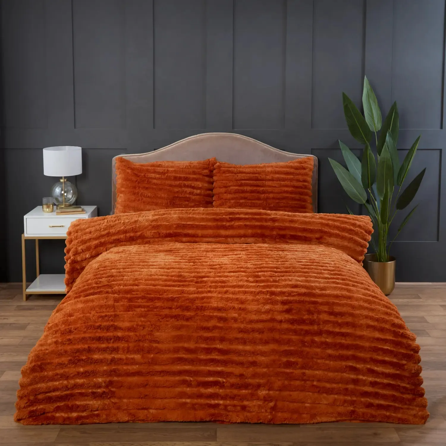 Rabbit Faux Fur Duvet Cover Set
