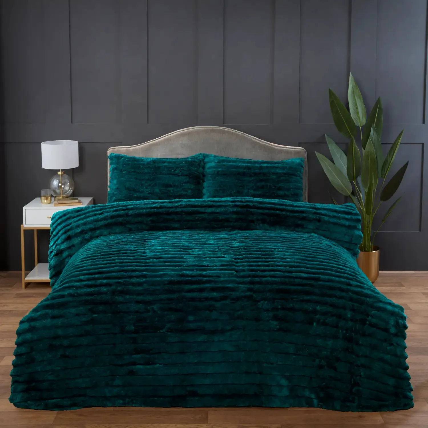 Rabbit Faux Fur Duvet Cover Set