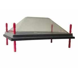 RentACoop Chick Brooder Heating Plate and Anti-Roost Cone Set - Brooder Heat Plate Warms Up to 30 Chicks - Chick Heater with 25 Adjustable Heights and 42 Watts - Safer Than Heat Lamps - 16" x 24"