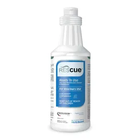 REScue One-Step Ready-to-Use Disinfectant Cleaner & Deodorizer  For Veterinary Use, Animal Shelters, Pet Foster Homes, Kennels, Litter Box  32 Ounce RTU (Spray Nozzle NOT Included)