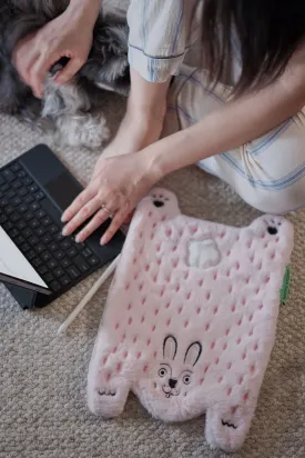Ruoyu Studio Rabbit-Portable Gadget Organizer iPad Storage Clutch Zipper Bag