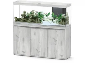 SPLENDID 150x40x61  LED 2.0 AQUARIUM   3WD CABINET-WHITE OAK