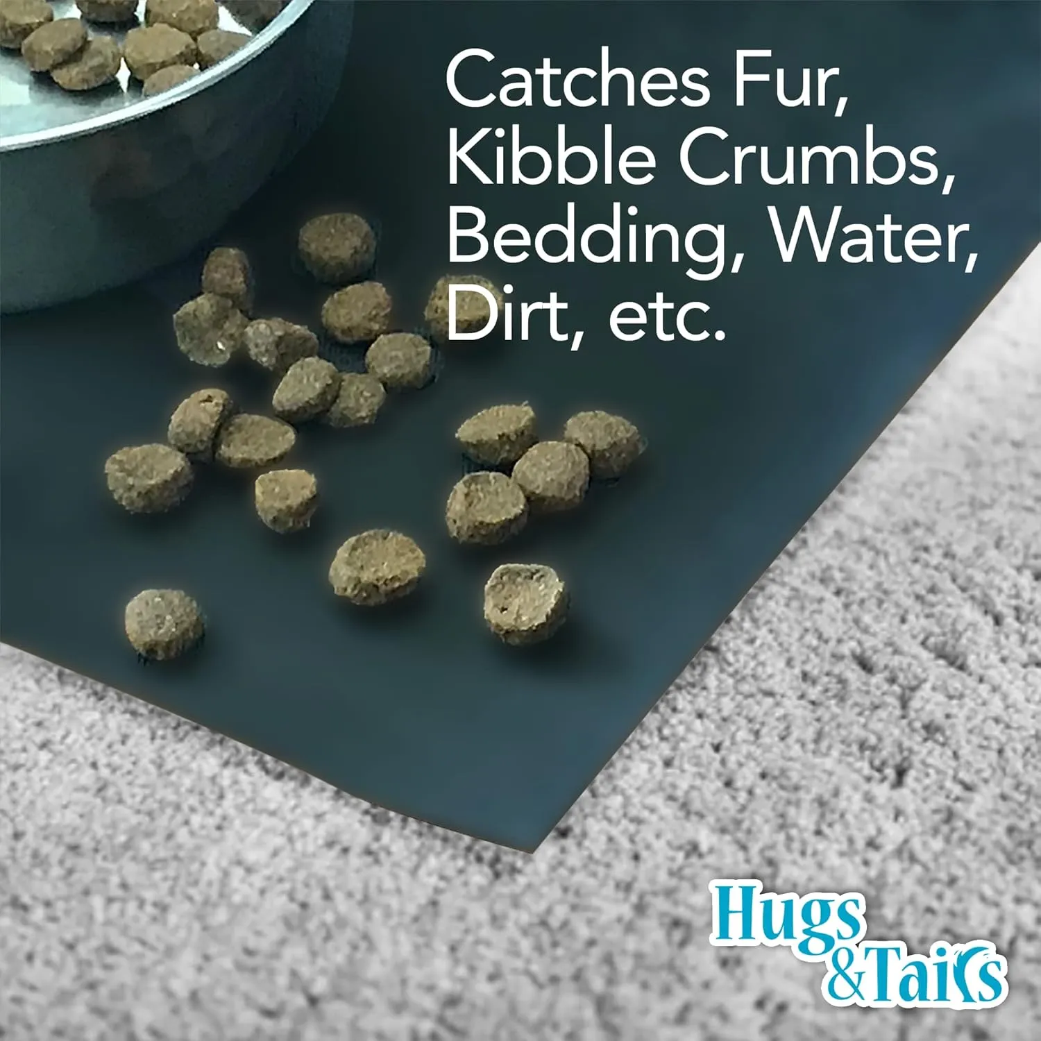 Under Pet Cage Mat for Bird Cages, Reptile Aquariums, Dog Kennels, Water-Resistant Pad for Hard Floors and Surfaces, 46 Inches x 60 Inches, Clear