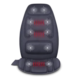Vibration Back Massage Seat Cushion with Heat & Memory Foam Support Pad -126