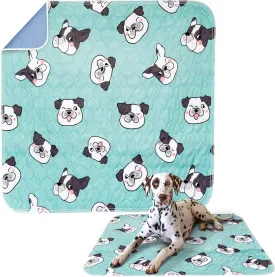 Washable Dog Pee Pads - Waterproof & Reusable Puppy Pads - Durable & Ultra Absorbent Dog Pee Mat with Bulldog Design - Perfect for Training & Comfort - 28" x 32" Medium (M)