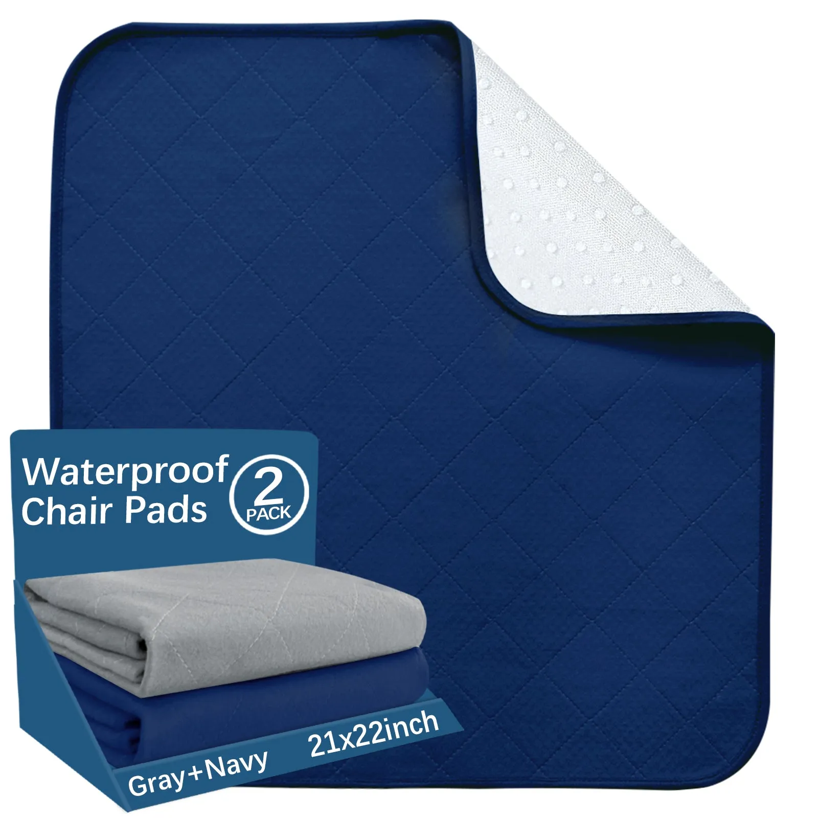 Washable Reusable Bed Pad/ Mat - Incontinence Underpads, Waterproof Chuck Pads, Sheet Protector with Non-slip Back for Adults, Elderly, Kids and Pets, Machine Washable